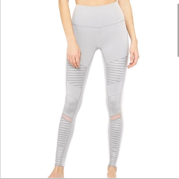 ALO Yoga Pants - • ALO YOGA high waist ice/gray leggings xs